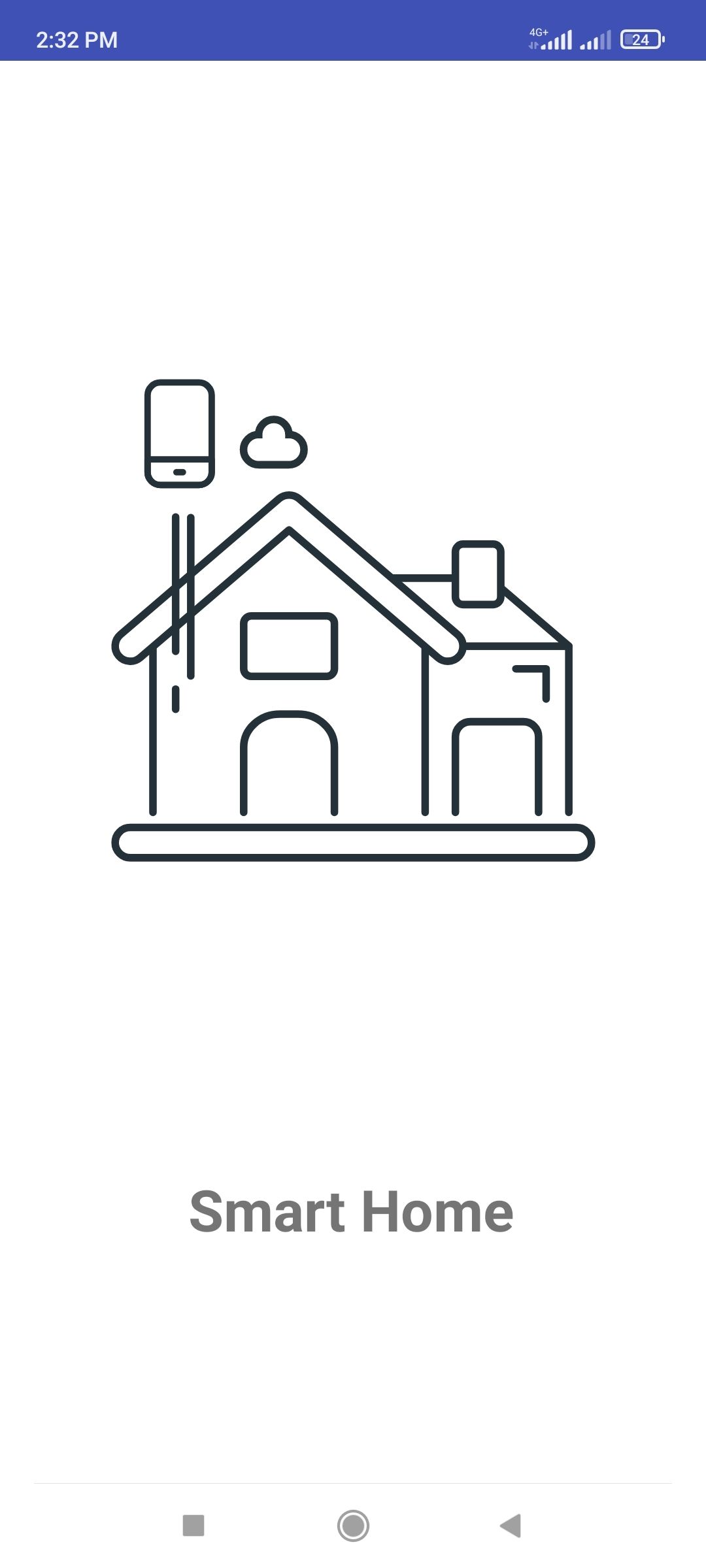 Smart Home Login Screen